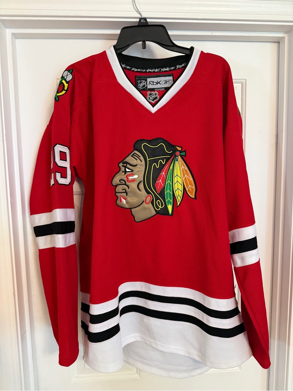 Reebok Red Chicago Blackhawks Bryan Bickell Jersey
